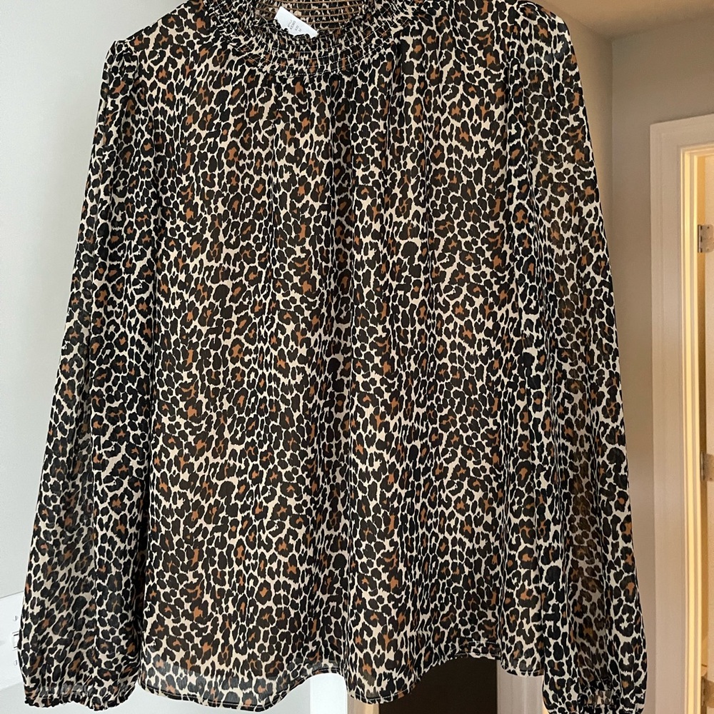 Women’s JCrew Leopard Top